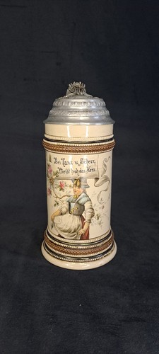 Alter bierkrug mit - alter,