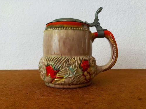 Alter seltener bierkrug - bierkrug, mit