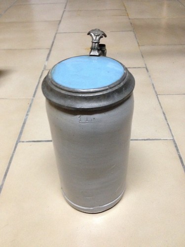 Alter bierkrug mit - 1l,
