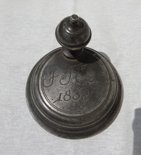Alter zinndeckel von einen - zinndeckel,