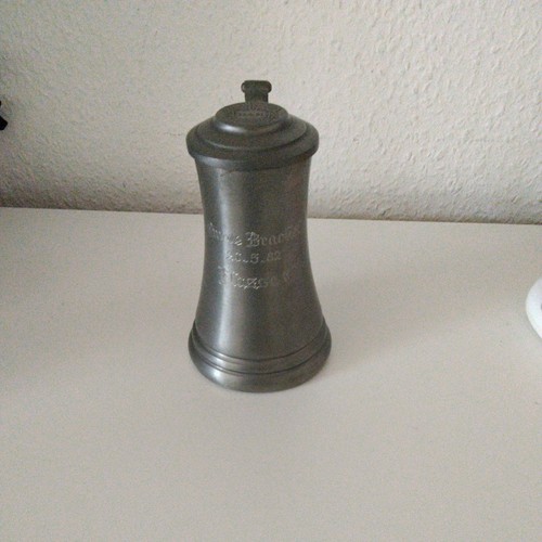 Zinn bierkrug mit deckel - zinn,