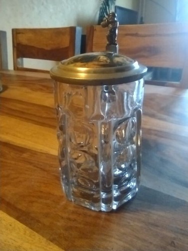Alter bierkrug glas mit - bierkrug,