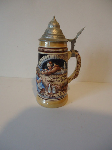 Alter bierkrug mit - bierkrug,