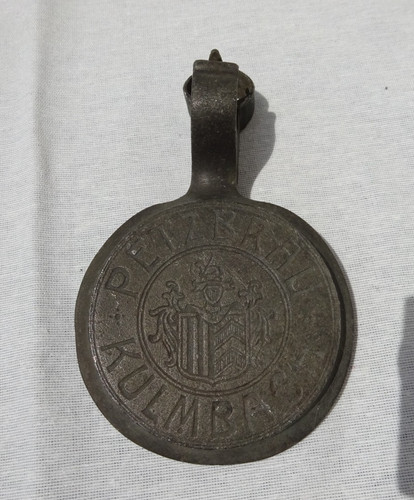 Alter zinndeckel von einen - von,