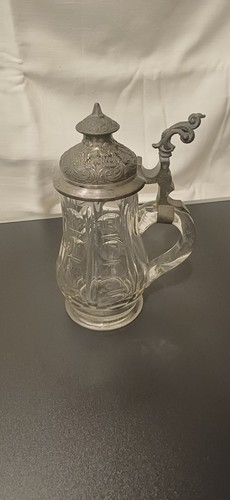 Alter bierkrug von 1883 mit - bierkrug,
