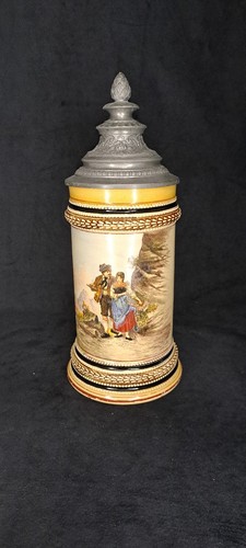 Alter bierkrug mit - alter,