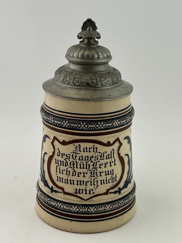 Alter bierkrug trinkspruch mit - trinkspruch,
