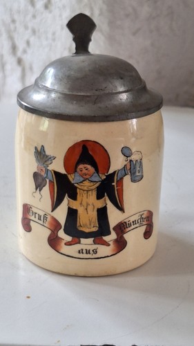 Kleiner alter bierkrug mit - bierkrug,