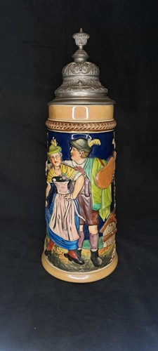 Alter bierkrug mit - alter,