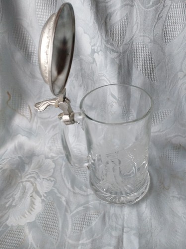 Alter bierkrug glas mit - bierkrug,