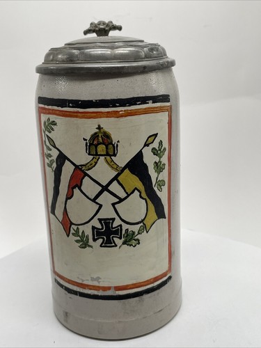 Alte bierkrug zinndeckel - bierkrug,